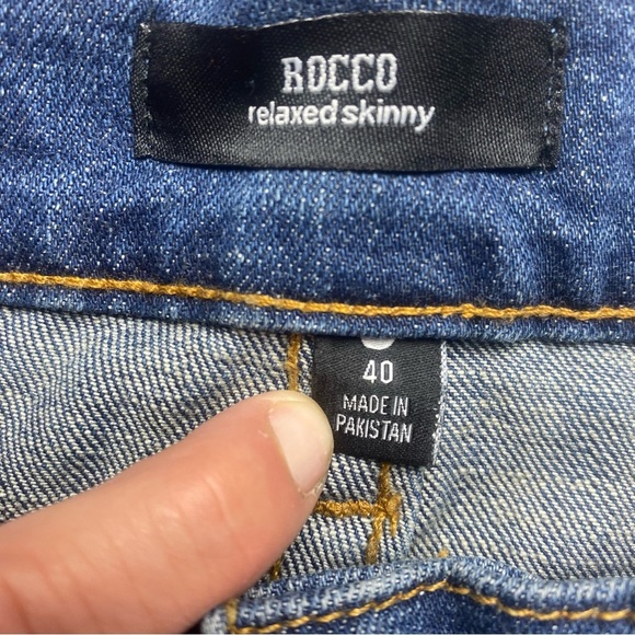 True Religion Men’s Distressed Slim Fit Jeans 40 Blue Denim - Picture 11 of 13